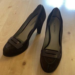 VIA SPIGA heeled brown suede shoes
